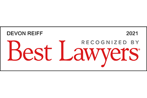Devon Reiff, Recognized by Best Lawyers, 2021