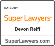 Rated by Super Lawyers, Devon Reiff